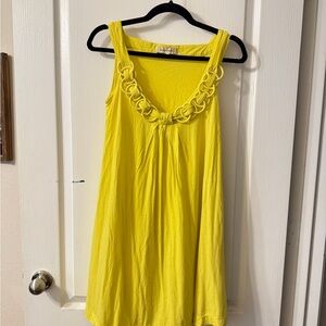 See By Chloe Vibrant Yellow Dress With Braided Detail